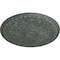 Ekena Millwork Raymond Ceiling Medallion (Fits Canopies up to 5 3/8"), 18"OD x 1 1/4"P, Athenian Green Crackle CM18RA2AGC - alternate 2
